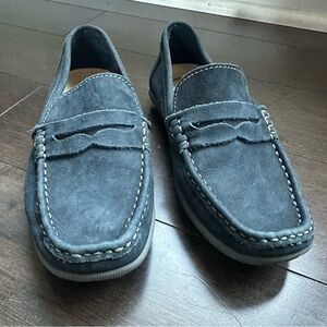 1901 Blue Suede Loafers